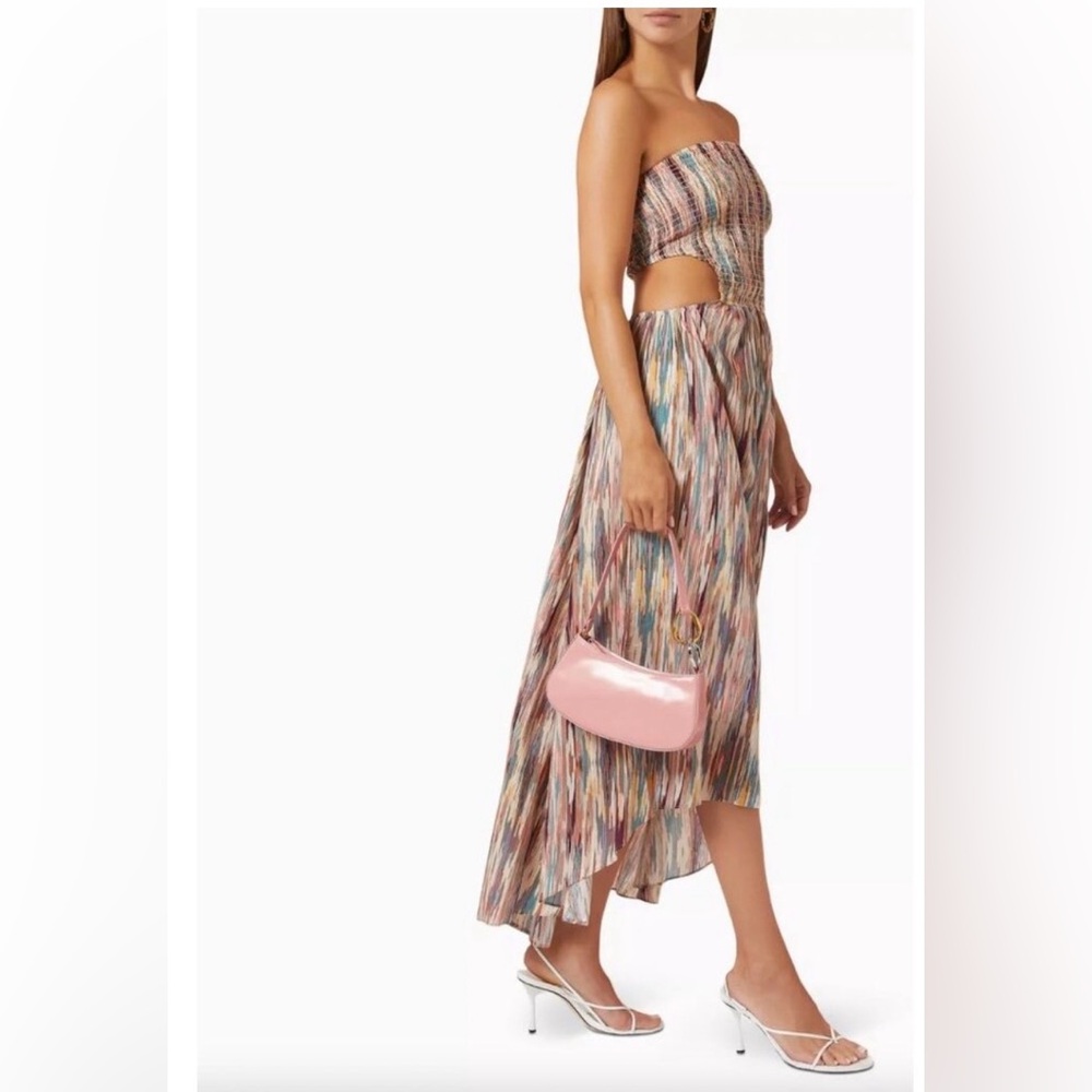 Misa Los Angeles Myka Blurred Ikat Dress resort vacation size small